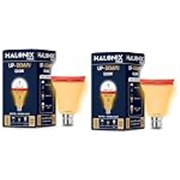 Halonix 10W Up Down Glow Yellow & White 3 Modes led Bulb | Switch On-Switch Off to Change led Bulb Color | Decorative led Bulb | b22d | Pack 2