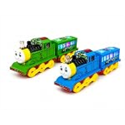 Colorful LED Light-Up Toy Train for Kids, Battery Operated Train Toy with Flashing Lights & Realistic Sounds, Engine with Coach, Moving Wheels Indoor Play Toy for Boys & Girls