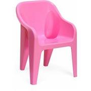 Nilkamal Plastic Eeezygo Baby Chair Modern & Comfortable with Arm & Backrest|Study Chair Plastic Chair (Finish Color – PINK, Pre-assembled)
