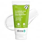 The Derma Co 1% Salicylic Acid Oil-Free Moisturizer For Face with Oat Extract | Fights Active Acne | Deeply Moisturizes | 50 g