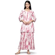 Gerua by Libas Printed Cotton Night Suits | Sleep wear