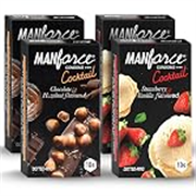 18+ Manforce Cocktail Condoms with Dotted Rings Combo Pack (Strawberry+ Vanilla & Chocolate+ Hazelnut)- 10 Pieces (Pack of 4)
