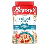 Bagrry’s Jumbo Rolled Oats 1kg Jar | Whole Grain, High Fibre & Protein Breakfast Cereal | Non-GMO Oats | No Added Sugar & Preservatives | Instant Oats for Breakfast