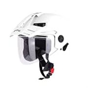 Steelbird SBH-23 Brutal ISI Certified Open Face Helmet Men and Women with Skull Cap