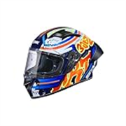 SMK Stellar Sports Graffiti Full FACE Helmet with PINLOCK Fited (GL537)-XL,Pinlock 30 Fitted