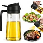 2-in-1 Oil Sprayer and Dispenser Bottle, 500ml