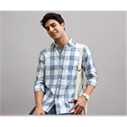 Highlander Cotton Blend Men Shirt, Regular Fit