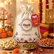 Happilo Dry Fruit Gifitng Potli 200g, Almonds, Cashews, Raisins