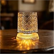 Rotating Whiskey Glass with Stainless Steel Bearing