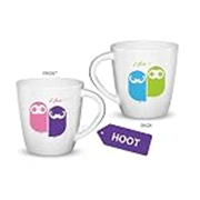 Cello Melmoware Joycee Mugs, 200ml, Hoot Design, Pack of 1