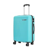 Safari Xylo 8 Wheels Medium 66cm Trolley Bag Hard Case Polypropylene 360 Degree Wheeling System Luggage,Recessed Lock, Trolley Bags for Travel, Suitcase for Travel, Cyan
