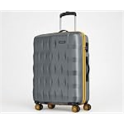 Aristocrat Comet Large Polycarbonate Hard Case 8-Wheel Trolley Bag, Grey