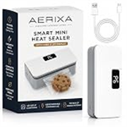 Mini Heat Sealer for Bags, 6 Modes, LED Timer, USB Rechargeable