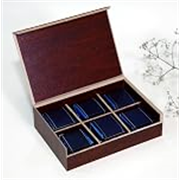 Riwaz Premium Wooden Chocolate Gift Box | Assorted 6 Luxury Chocolates in Elegant 6 Cavity Box | Perfect for Diwali, Rakhi, Corporate, Wedding & Festive Gifting (white chocolate)