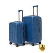 Mokobara Hard Body Set of 2 Luggage 8 Wheels – The Hovercraft Expandable Luggage Set of 2 (Small 55cm | Medium 67cm) – Blue