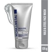 MONK&METAL Halo & Steel Brightening for Men, Gently Exfoliates & Improve Skin Radiance Face Wash (125 g)