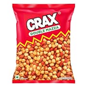Crax Double Mazza Namkeen 160g/171g |Crispy Crunchy, Protein-Packed | Roasted Peanuts & Chana | Healthy & Tasty Snack | Spicy Tadka | Indian Namkeen | Social Gatherings, Fun Snack | Crunchy Gourmet Snacks for Parties, Drinks, Tea & Coffee | 100% Vegetarian (Weight may vary)