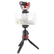 BOYA Vlogging Kit – Video Wi-Fi Microphone, Mini Tripod with Extension Handle, Cold Shoe Mount, Windshield – Vlogger Starter Kit – Youtuber Kit (BY-VG330)