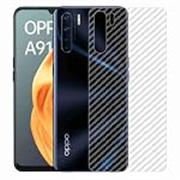 Compatible with Oppo A91 Back Screen Protective Film Carbon Fiber Skin Transparent Screen Guard Sticker