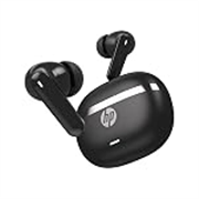 HP H160 Wireless Earbuds; Upto 40 Hours Playtime; Fast Charge; Water-Resistant; 4 Mic; Compatible with Tablets, Smartphones, PCs, and Other Devices with Bluetooth, 1 Year Warranty, Black (D69YZAA)