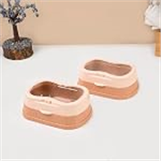 MARKET 99 Plastic Soap Dish Set of 2 (Peach & Cream) | Portable Self-Draining Soap Holder | Leakproof Travel Soap Box for Bathroom, Shower, Camping, Outdoor Use & Hygienic Soap Storage