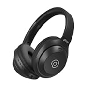 pTron Studio Classic with 75Hrs Playtime, Dual Device Pairing, Wireless Over Ear Headphones with HD Mic, Deep Bass, TruTalk AI-ENC Calls, Low-Latency Game & Music, BT5.4 & Type-C Charging (Carbon)