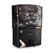 Aqua Frisch H2O | Needs No Service For 2 Years| 15 L RO + UV + Copper + Alkaline + Minerals Water Purifier (Black)