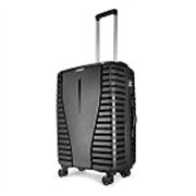 Aristocrat Airpro 8-Wheel Medium Size Hard Case Trolley Bag, Jet Black