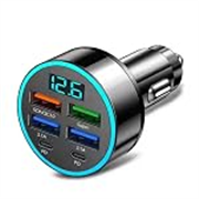 Universal Car USB Charger 2.4A Fast Charging Adapter for Smartphones, Tablets & GPS – Dual Port, Compact Aluminum Design, LED Indicator, Overload & Short‑Circuit Protection, Wide 12V‑24V Input, Works
