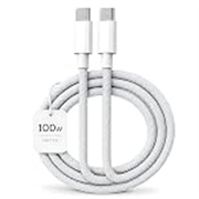 100W Type C to C PD Fast Charging Cable Compatible with Apple iPhone 17/17 Air/17 Pro/17 Pro Max, 16/15 Series, MacBook, iPad, Type C Laptops & Other USB C Devices
