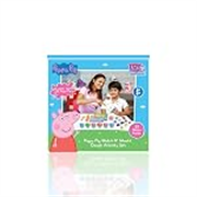 ToyMagic Peppa Pig Soft Dough Match N’ Mould Cube Activity Set with Moulding Lid|Pack of 6 Tubs 50gm Each |Water Based Dough|Art & Craft Kit|Birthday & Return Gift for Kids 3+|Non-Toxic|Made in India