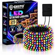 Gesto 25 Meter LED String Lights – Multicolor Led Fairy Lights for Decoration with 8 Modes Changer | 360° Glow Waterproof Lights for Home Decor Balcony Outdoor Christmas & Diwali Decoration-Pack of 1