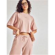 Pepe Jeans Women Solid Round Neck T-shirt & Pyjamas Night Suit