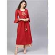 Varanga Women Printed Kurta with Palazzos Starts From Rs. 337