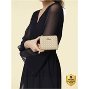 LAVIE Women Casual Beige Artificial Leather Wallet (6 Card Slots)