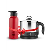 Pigeon PG-KESSEL-BOTTLE-COMBI Multi Cooker Electric Kettle (1.2 L, Silver, Black)