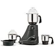 Preethi Blue Leaf Diamond Mixer Grinder, 750 Watt 3 Jars + Flexi Lid, Black
