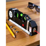 AncientKart Laser Level Line Laser Tape Ruler Adjusted and Metric Rulers Level Pro 3 Standard Cross Line 8 feet Measure Tape Ruler Tool Adjusted Non-magnetic Electronic Level (250 cm)