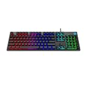 HP K500F Wired Gaming Keyboard, Backlit Membrane with Mixed Color Lighting, Metal Panel with Logo Lighting, 26 Anti-Ghosting Keys, and Windows Lock Key / 3 Years Warranty(7ZZ97AA)