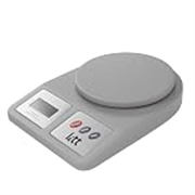 Lifelong Digital Kitchen Weighing Scale, 5kg Capacity, Grey, LCD Display with Tare Function for Kitchen, Baking, Diet, and Food Weighing