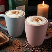 Mahaware Ecohome Coffee Mug Set of 2, 300 ml, Biocomposite Rice Husk & Bamboo Fibre, Microwave Safe Matte Finish Coffee Cups, Hot & Cold Beverages, Diwali Gifts for Family and Friends (Multicolor)