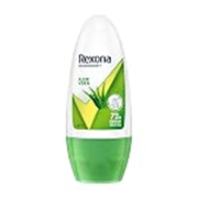 Rexona Aloe Vera Underarm Roll on Deodorant for Women, Antiperspirant, Removes Odour, Keeps Skin Fresh & Clean, Alcohol Free, Friendly, 50 ml