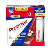 Protinex Rich Chocolate 1Kg Offer Pack with Hot and Cold Shaker worth Rs. 799 | Get 40% daily protein requirement for strong muscles when prepared with 200ml milk | High Protein | Zero Added Sugar | Nutritional Drink for Men and Women