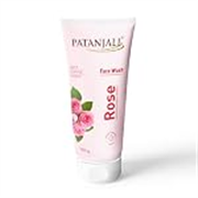 Patanjali Rose Face Wash 100g, Gentle Cleanser Removes Dirt Oil Refreshes Skin Natural Care for All Skin Types