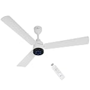 RR Signature BrightAir 1200mm BLDC Ceiling Fan with Remote Control | BEE 5 star Rated Energy Efficient | High Air Delivery with LED Indicators | 2 Year Warranty (Mirage White) Free Installation