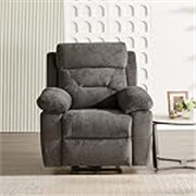 Solimo Garcin Rocking 1 Seater Fabric Recliner (Grey)