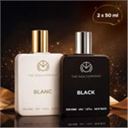 THE MAN COMPANY Blanc EDT (50ml) & Black EDT (50ml) Long Lasting Perfume Gift Set Eau de Toilette – 100 ml (For Men)