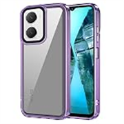 Amazon Basics Back Case Cover for Vivo Y18e | Compatible for Vivo Y18e Back Case Cover | Case Cover with Camera Protection | (TPU + PC | Translucent Purple)