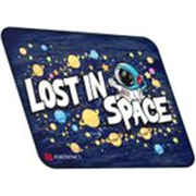 Portronics Comfipad Space, Galaxy Theme Mouse Pad with Anti-Slip Base & Stitched Edges Non Slip Base Mousepad (Dark Blue)