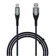 boAt Type A to C 65W Fast Charging Cable with 480 Mbps Data Transfer, Tangle-Free Cable in Premium Nylon Braided Design & Durable Aluminium Alloy Shell (Electric Blue)